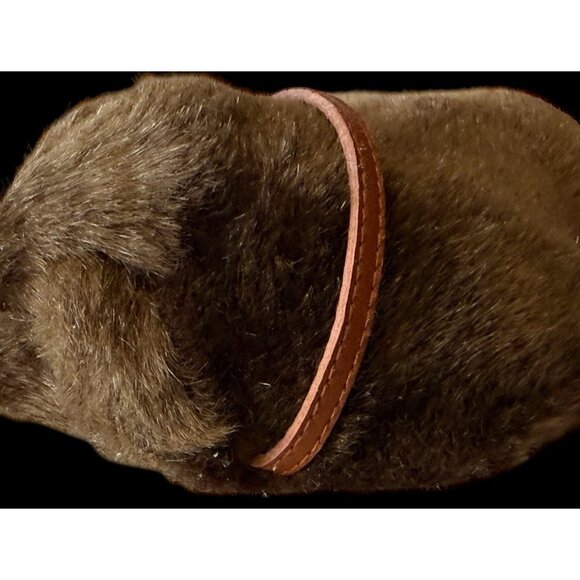 Realistic Breathing CHOCOLATE LAB PUPPY SLEEPING PLUSH Stuffed Toy Pet collect - Picture 7 of 15